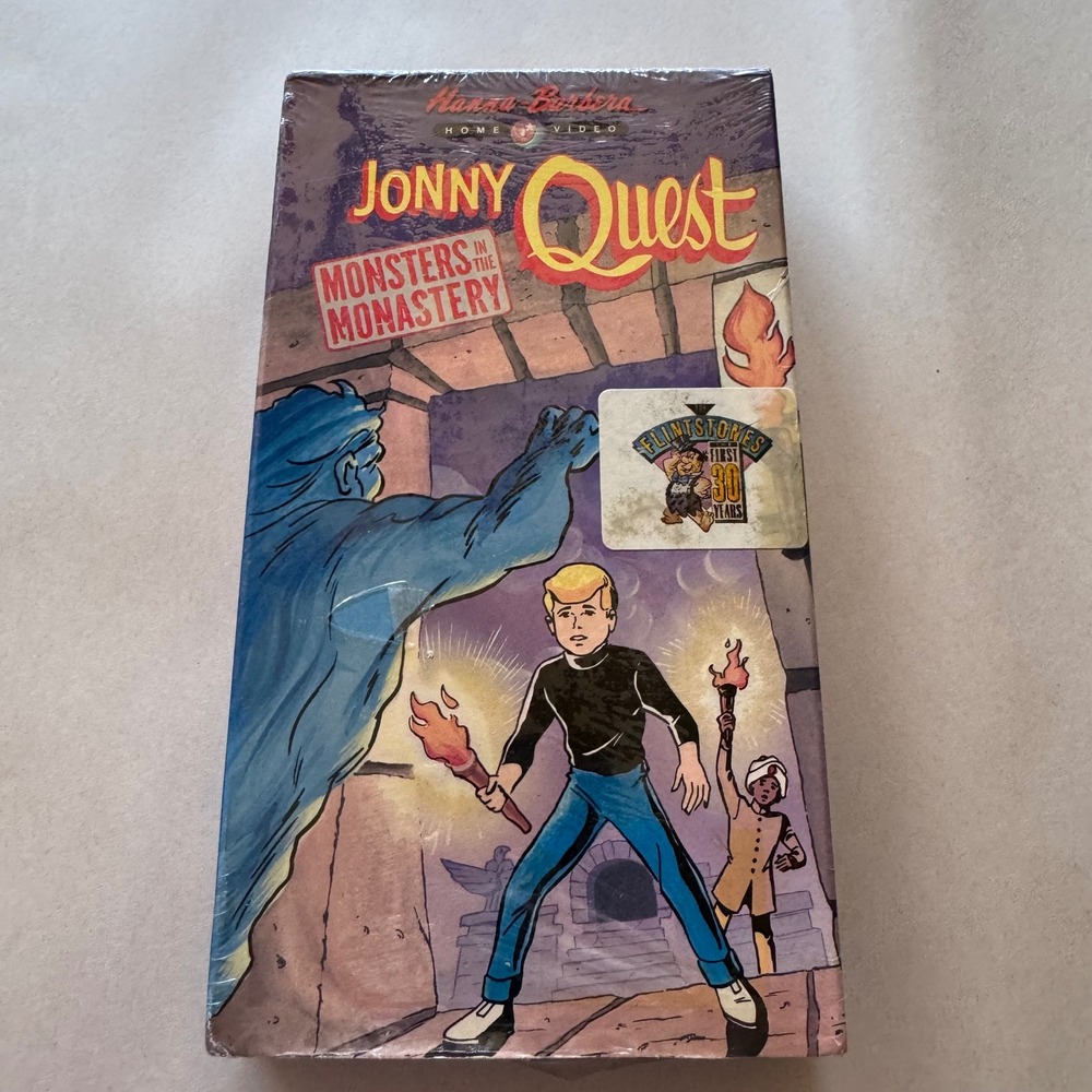 Jonny Quest Monsters in the Monastery VHS 1990 Sealed Hanna-Barbera HTF New‎